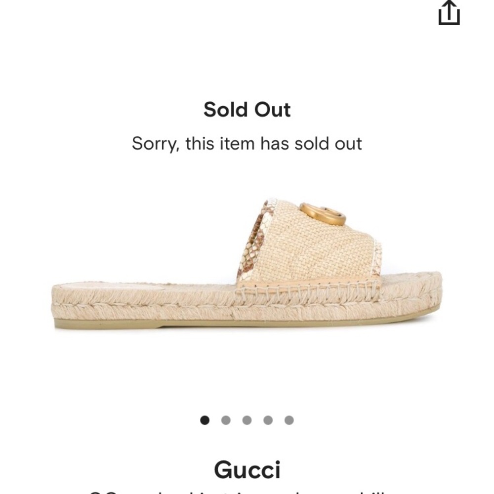 Gucci espadrilles beige seize 36.5